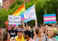 Stop Transgender Military Ban protest, Washington, DC