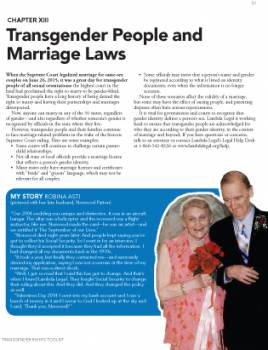 Transgender People and Marriage Laws